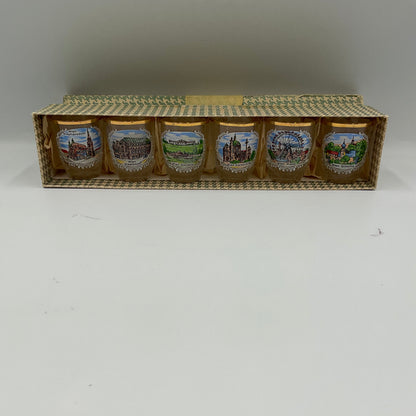 Vintage German Glass Shot Glasses