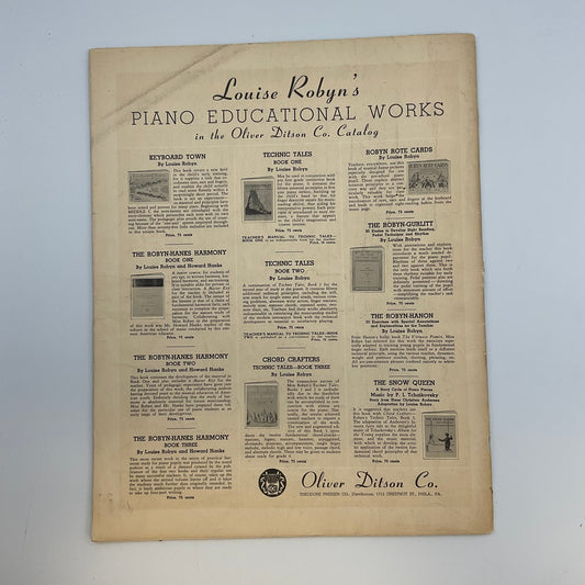 The Etude Music Magazine Vintage June 1939