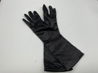 Vintage Black opera-length evening gloves