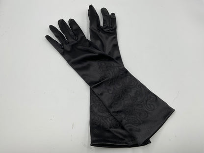 Vintage Black opera-length evening gloves