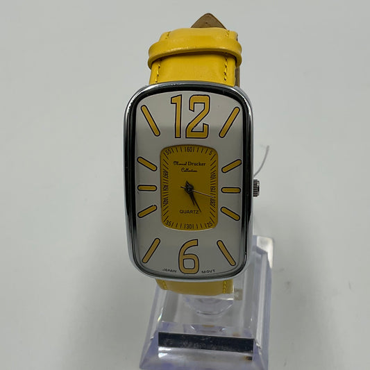 Marcel Drucker Collection Yellow Wristwatch New Battery Working Condition