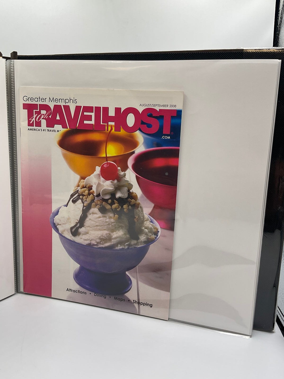 completed, vintage Graceland & Memphis vacation photo scrapbook