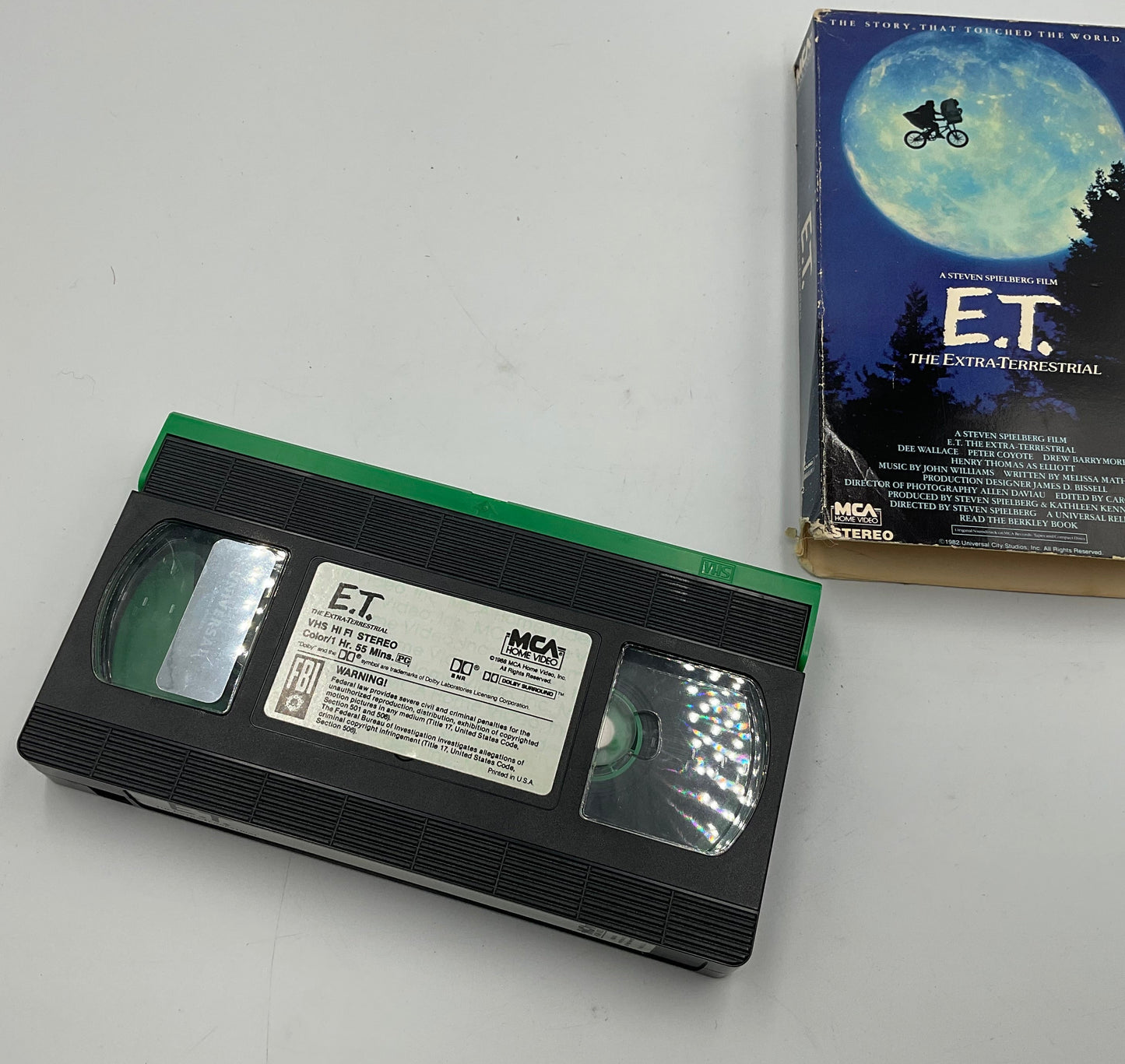 E.T. The Extra-Terrestrial Vintage Movie VHS Video Tape in Original Box Untested