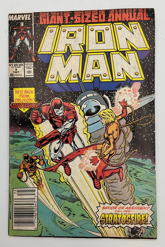 Marvel Iron Man Giant-Sized Annual #9 Vintage 1987 Comic Book