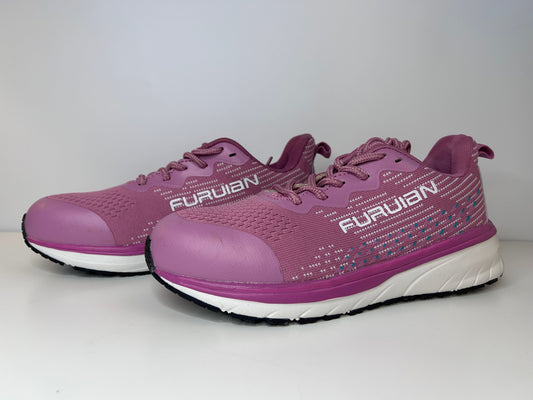 Furuian Fuschia Pink Steel Toe Women's Shoes Size 7 Brand New