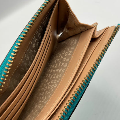 Kate Spade Teal and Beige Wallet