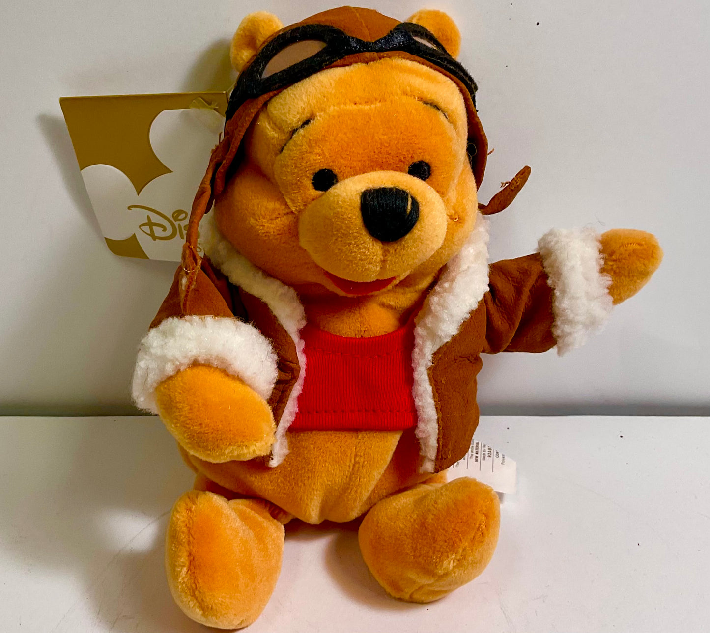 Winnie the Pooh Pilot Vintage Mini Beanbag Plush Disney Store Collectible