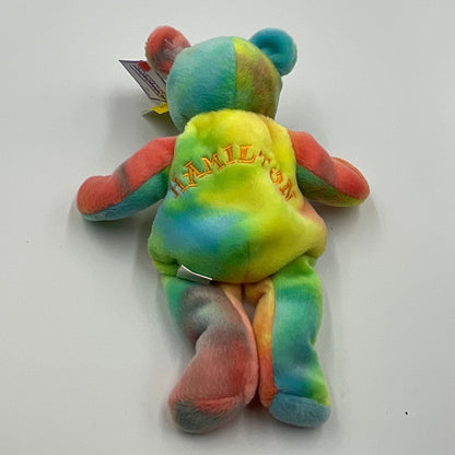 1999 Salvino's Ice Bammers Scott Hamilton Bear Tie-Dye Plush Bear