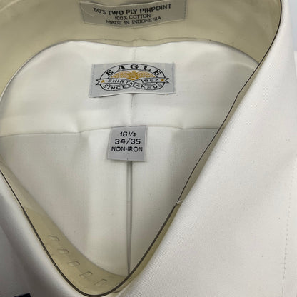 Eagle Men's Dress Shirt White Long Sleeve L 16.5 34/35 New with Tags
