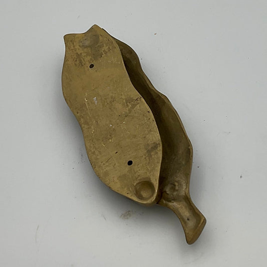 Vintage Solid Brass Corn on the Cob Door Knocker Farmhouse Decor