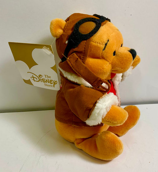 Winnie the Pooh Pilot Vintage Mini Beanbag Plush Disney Store Collectible