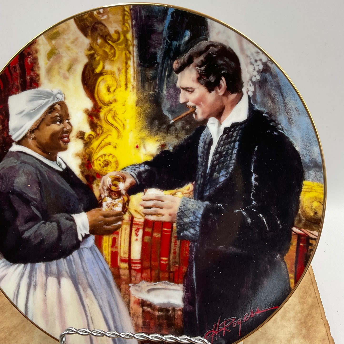 Bradford Exchange Edwin M. Knowles Gone With the Wind Toast To Bonnie Blue By Howard Rogers