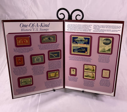 One-Of-A-Kind Historic U.S. Stamps Postal Commemorative Society Hardcover Folder