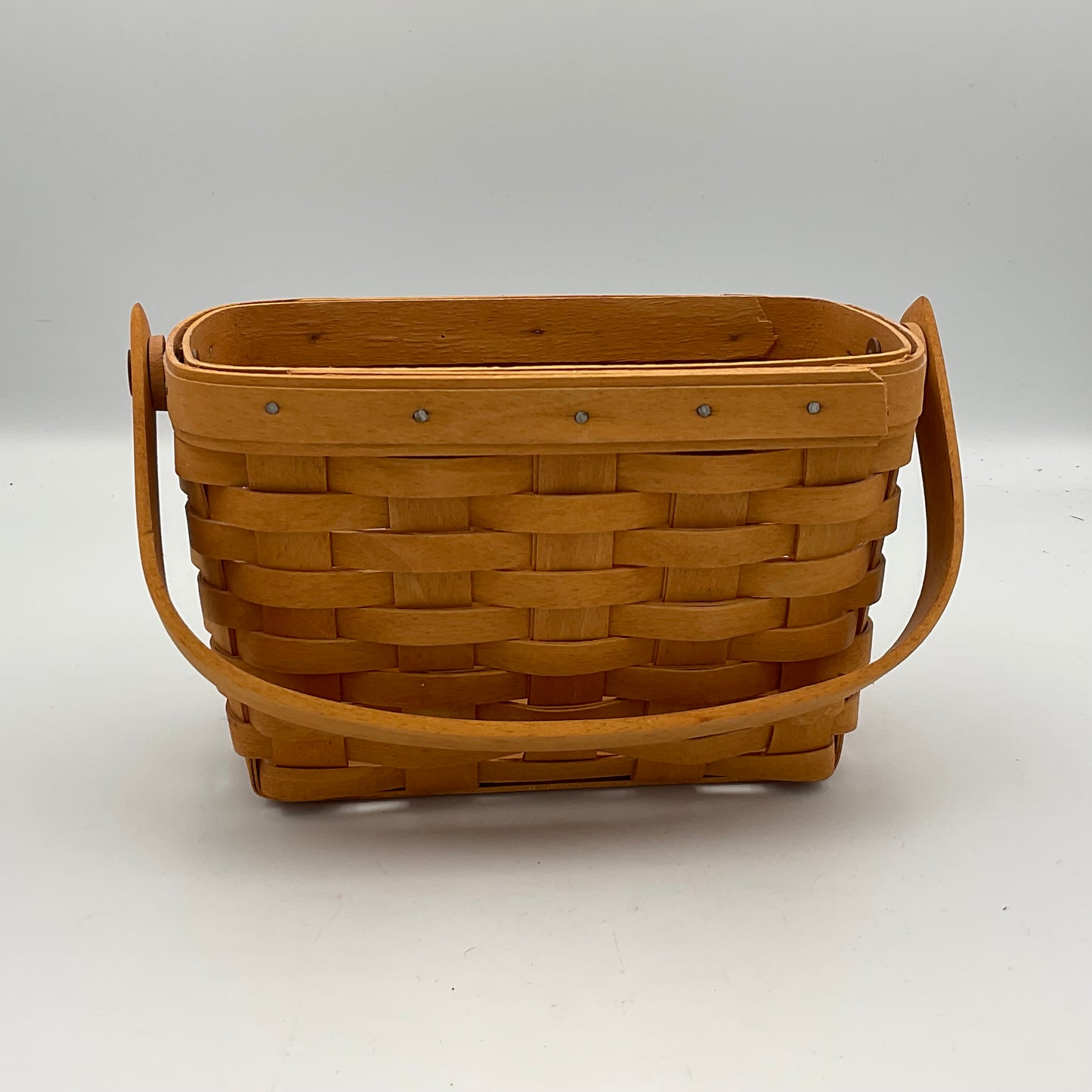 Longaberger Small Rectangle Wooden Basket