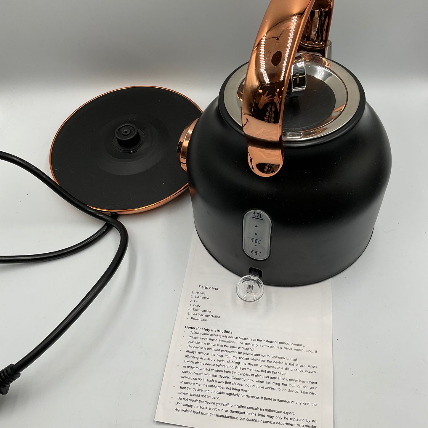 Nessgraim Retro Electric Kettle Untested Excellent Condition