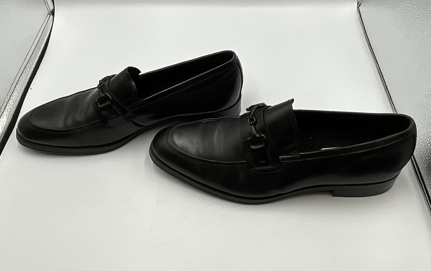 Kenneth Cole Black Leather Brock Loafers Men's Shoes Size 12