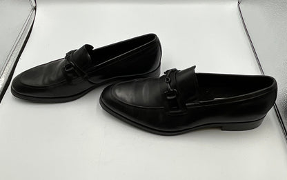 Kenneth Cole Black Leather Brock Loafers Men's Shoes Size 12