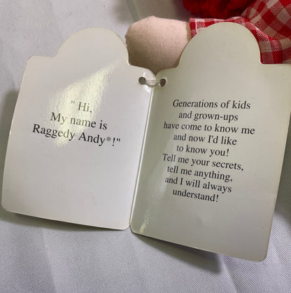 Raggedy Andy 12 Inch Doll by Applause I Love You Embroidered Heart