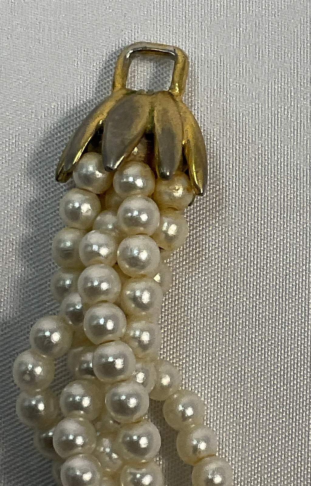 Faberge Quartz Gold Tone and Pearl Style Elegant Woman's Watch Working New Battery