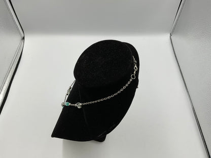 Crystal Blue Beaded Necklace
