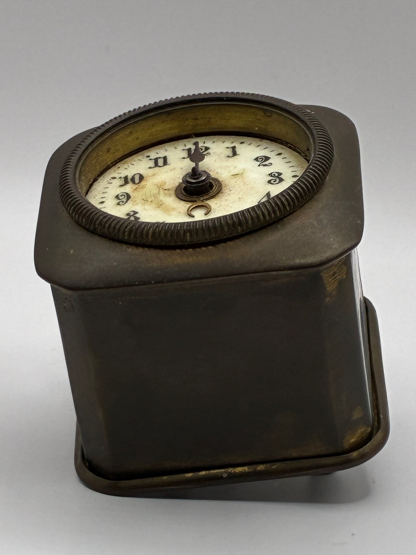 Brevete Antique Vintage 1860s French Tabletop and Carriage Alarm Clock