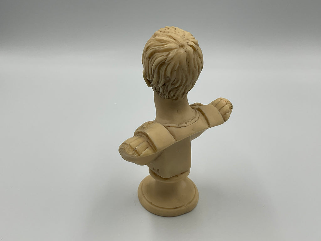Replica Bust Augustus Caesar Figurine Miniature A.B Italy