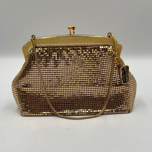 Oroton Goldtone Metal Mesh Evening Bag