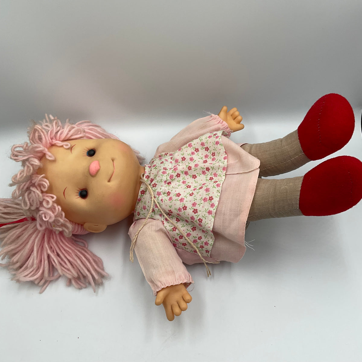 Vintage 1980s Komfy Kid Ice Cream Doll Girl Astra Trading Corp Overalls