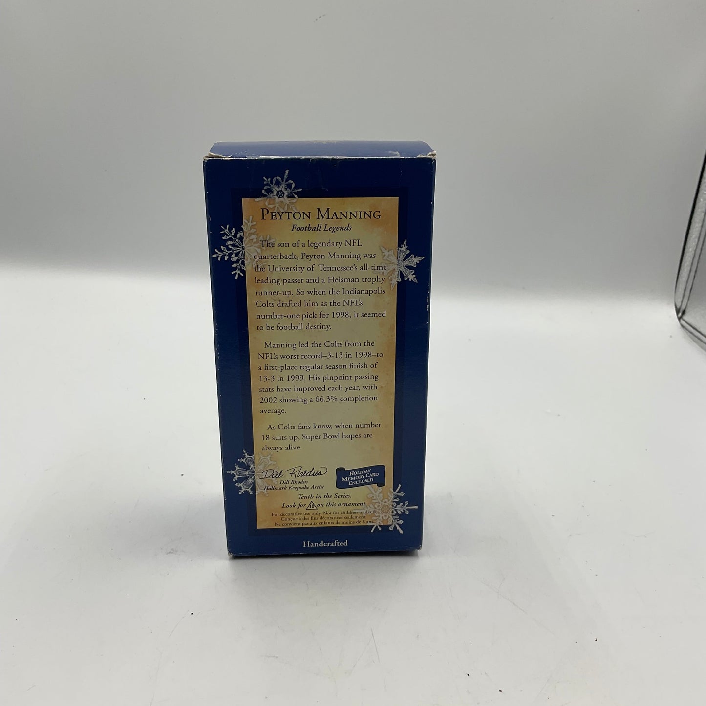 Hallmark Keepsake Ornament Peyton Manning Football Legends 2004