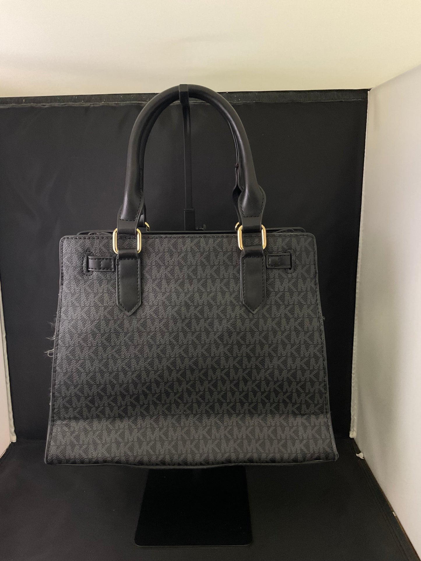 Michael Kors Black MK Design Handbag
