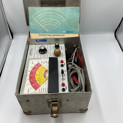 Vintage Heathkit CM-1050 Engine Analyzer Auto Tune-Up Tester w/ Manual Case