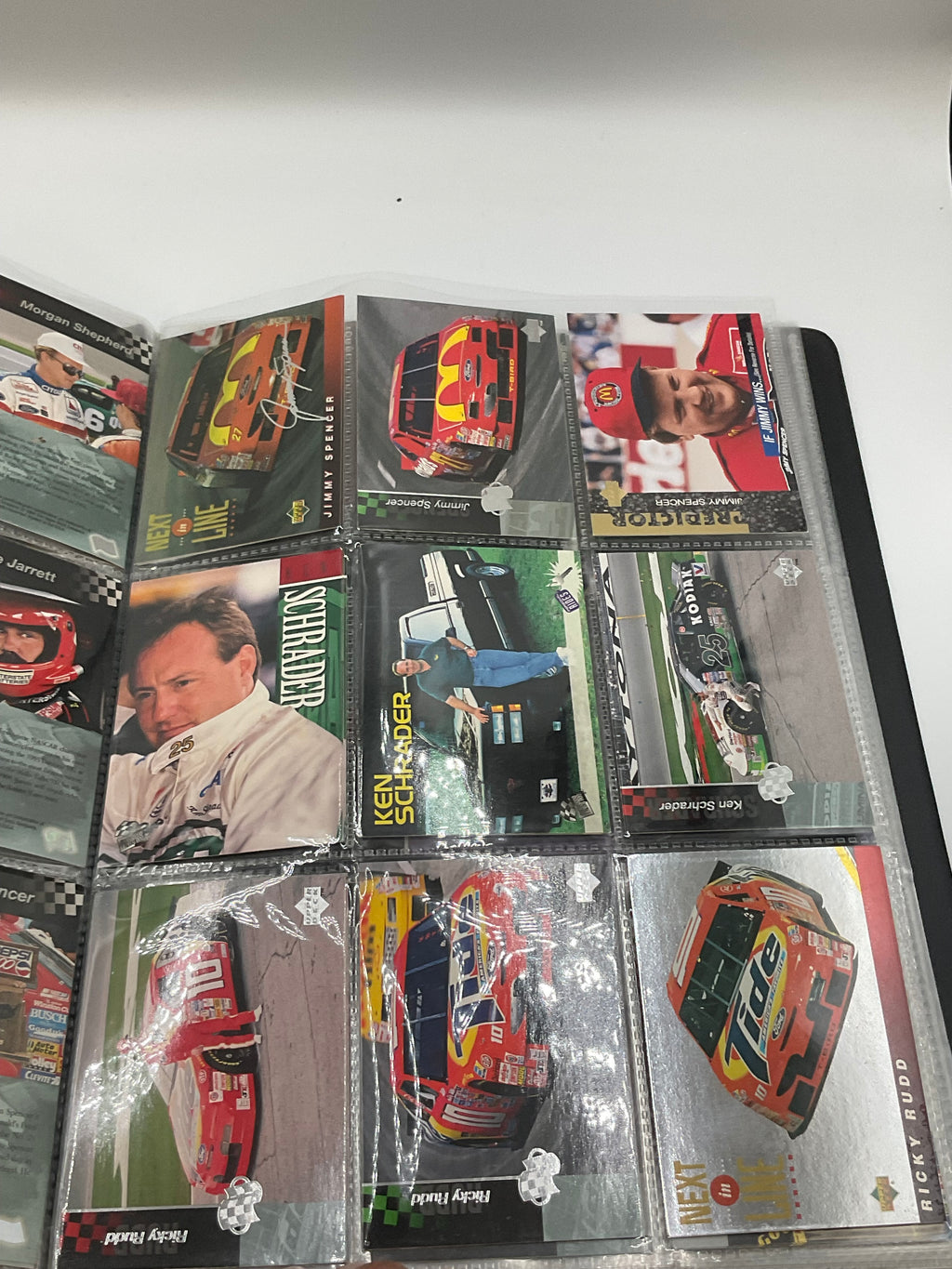Vintage NASCAR Racing Trading Cards in Binder Album