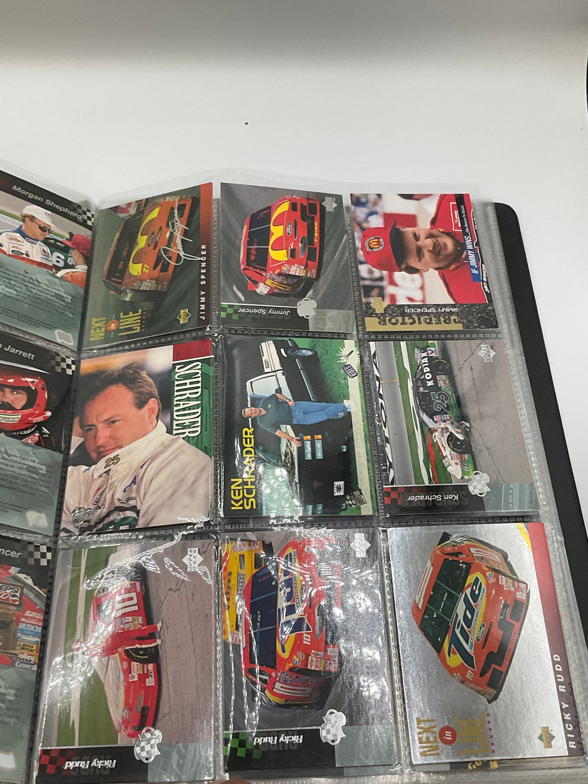 Vintage NASCAR Racing Trading Cards in Binder Album