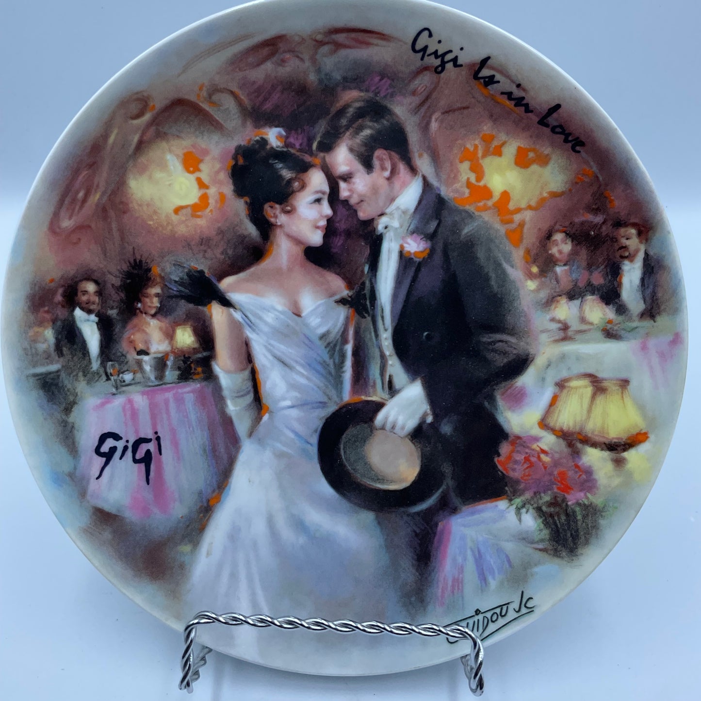 Gigi Is In Love Vintage 1986 Jean Claude-Guidou Fine China Collector’s Plate