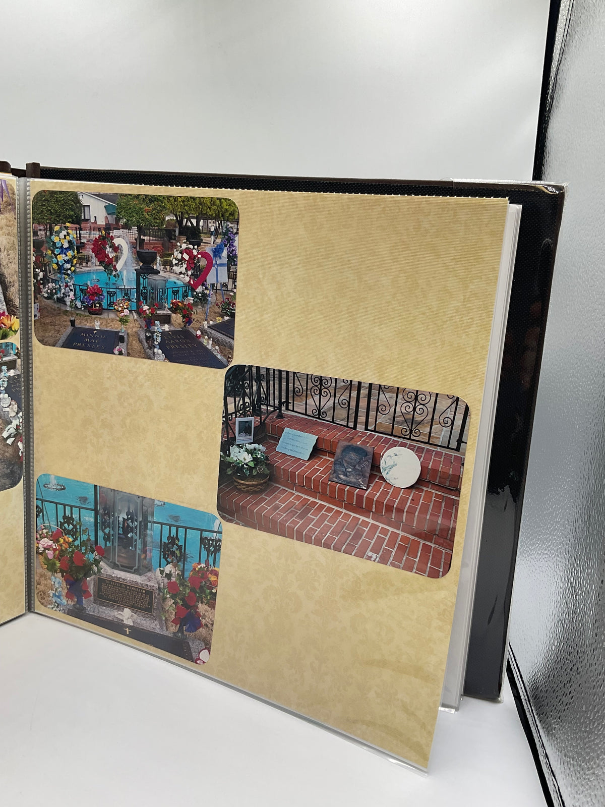 completed, vintage Graceland & Memphis vacation photo scrapbook