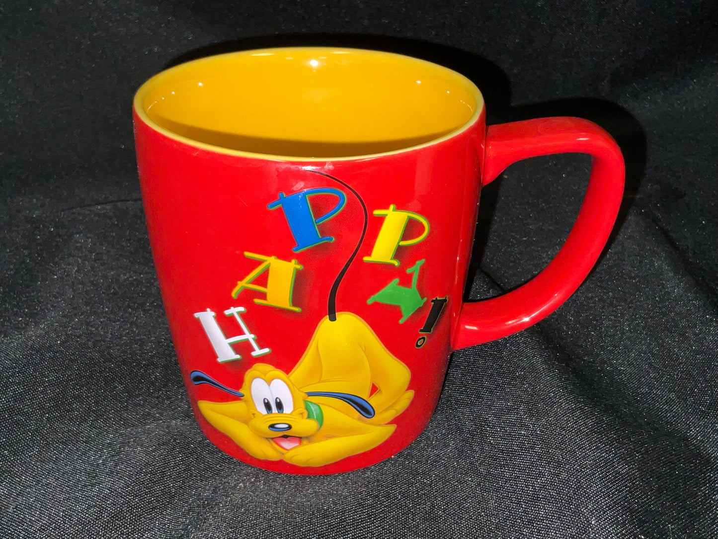 Disney Pluto Character Happy Play Full Collectible Coffee Tea Mug
