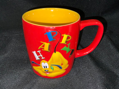 Disney Pluto Character Happy Play Ful! Collectible Coffee Tea Mug