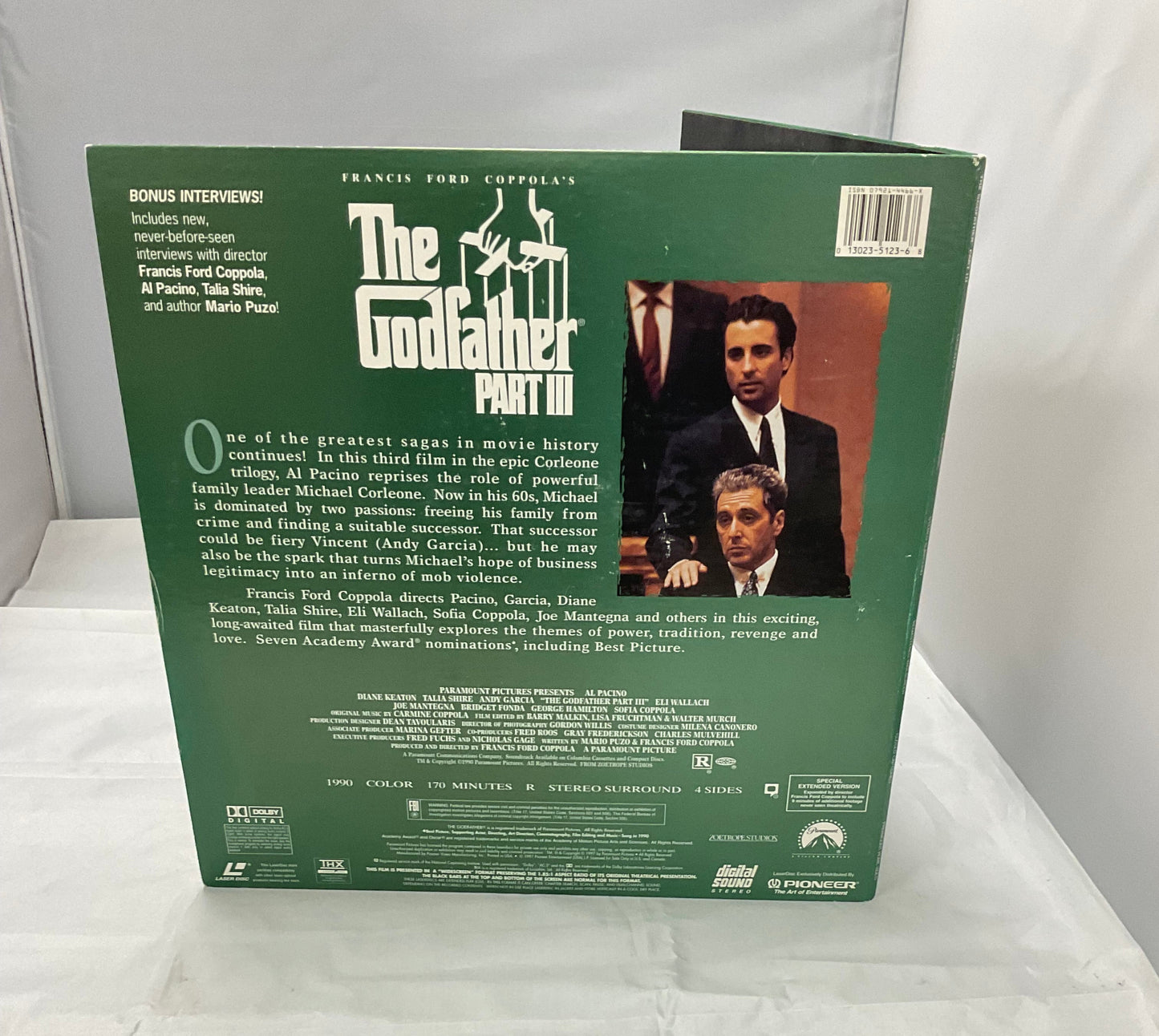 The Godfather Trilogy Collection 6-LaserDisc Video Set Series Part 1 Part 2 Part 3