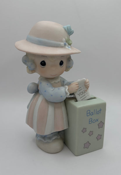 Precious Moments Vintage 1989 Members Only Figurine You Will Always Be My Choice New in Box Mint