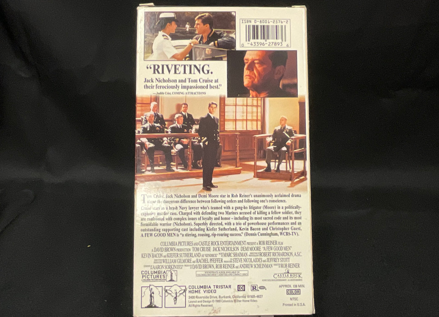 A Few Good Men Vintage 1993 VHS Tape Rob Reiner UNSEALED UNTESTED