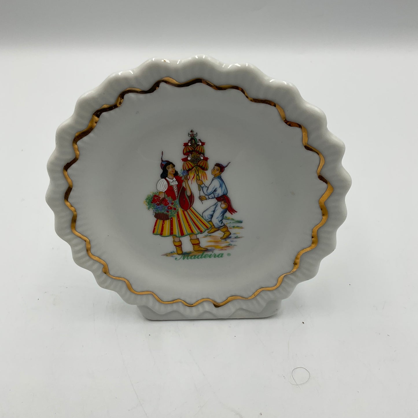 Vintage Small Souvenir Plate Madeira MD Portugal