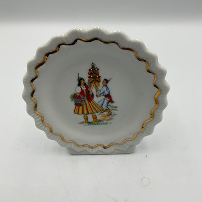 Vintage Small Souvenir Plate Madeira MD Portugal