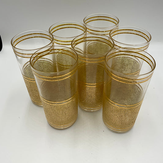 Vintage Mid-Century Highball Glasses Set of 7