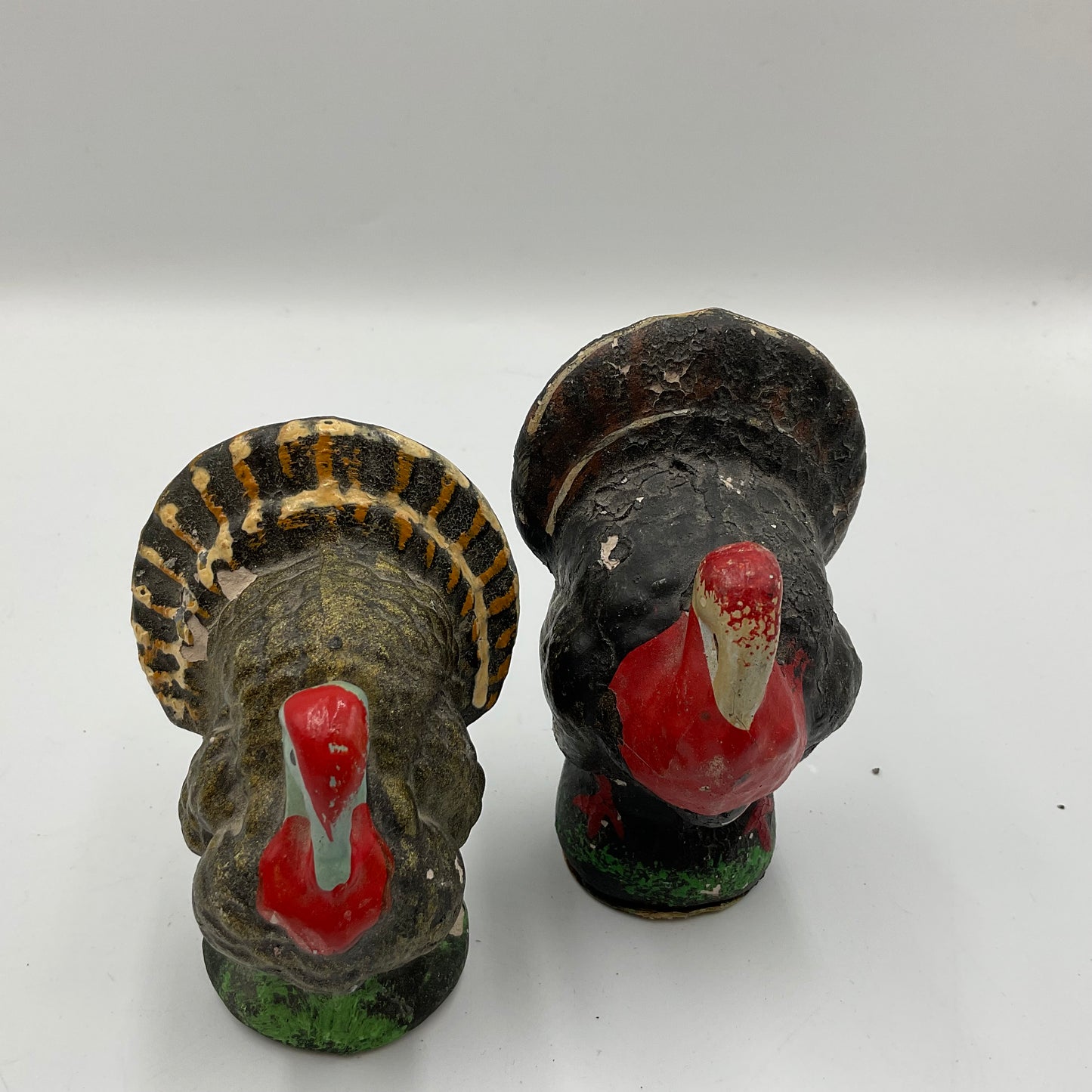 Vintage Paper Mache or Composition Turkeys