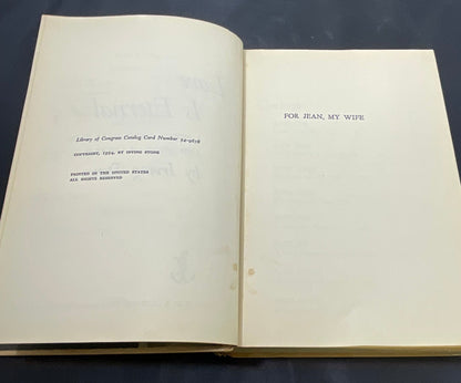 Love is Eternal By Irving Stone Vintage 1955 Hardcover Book