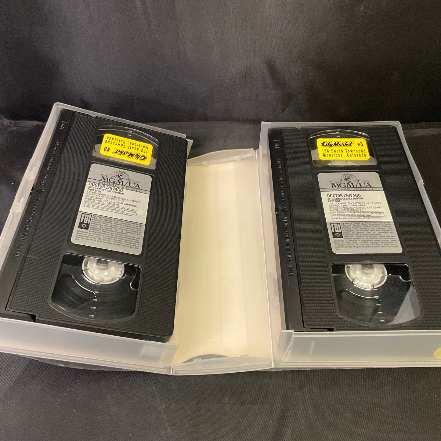 Doctor Zhivago 2 box Set VHS Tapes