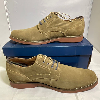 Crown and Ivy Tobacco Tan Suede and Leather Men's Shoes Size 13M Casual Dress Derby Loafers