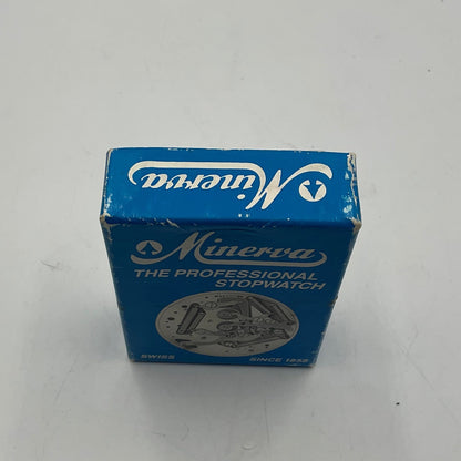 Vintage Minerva Swiss mechanical Professional Stopwatch with orginal box tested working