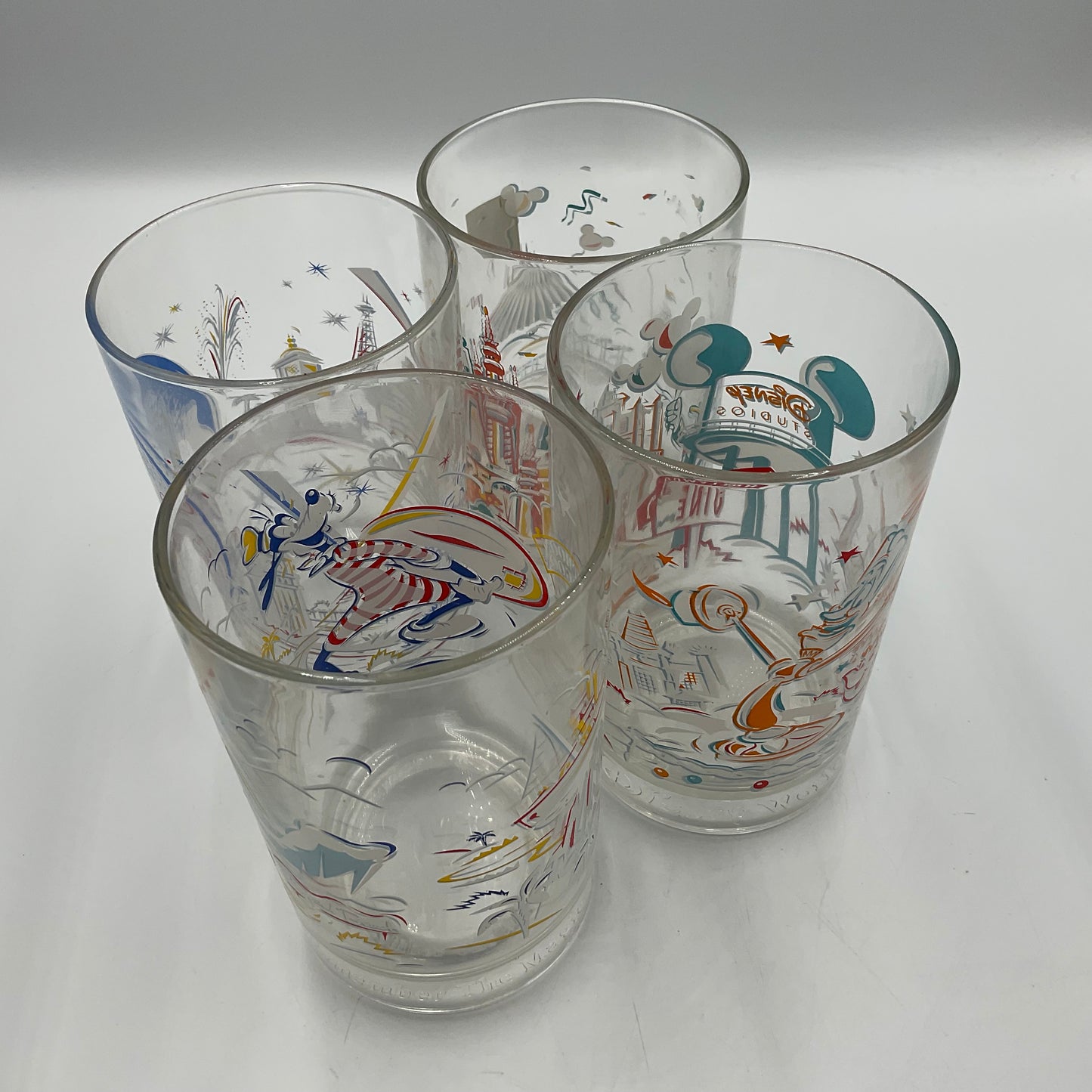 1996 McDonald’s Walt Disney World 25Th Anniversary Tumblers Set Of 4