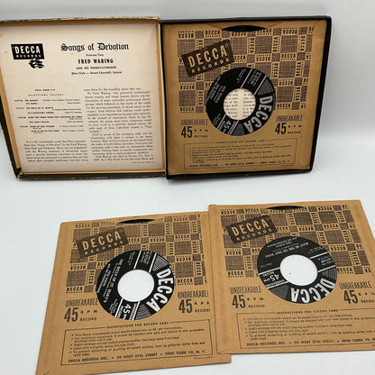 Decca Records 45 RPM Songs Of Devotion By Fred Waring